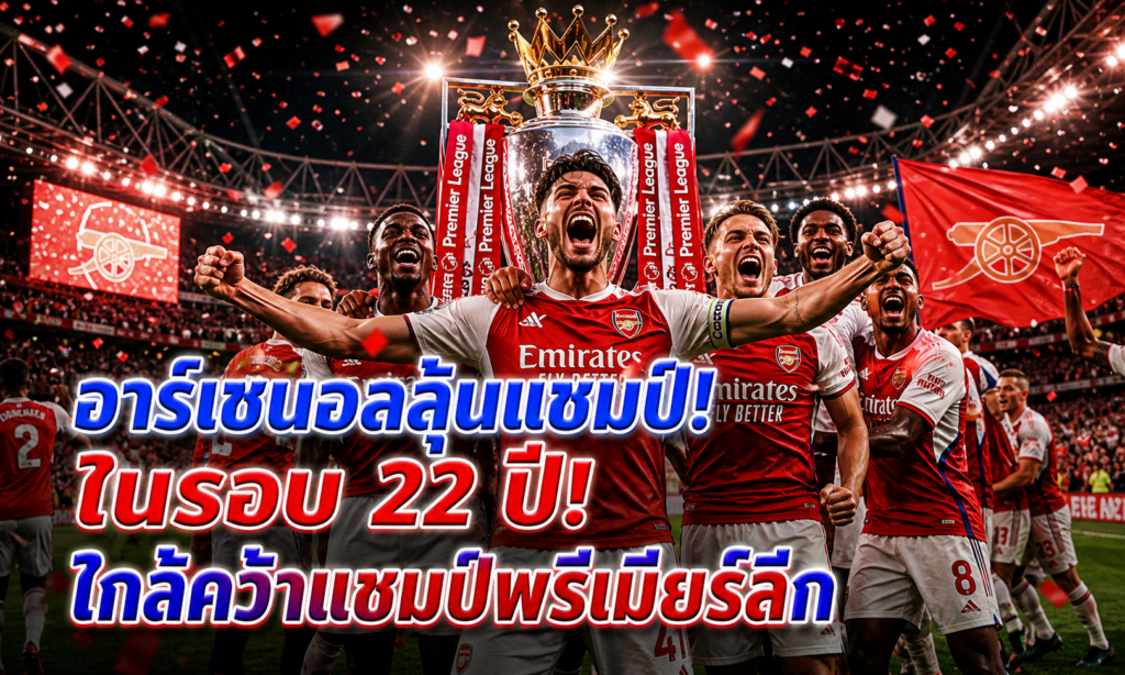 อาร์เซนอลใกล้คว้าแชมป์พรีเมียร์ลีก 22 ปี!