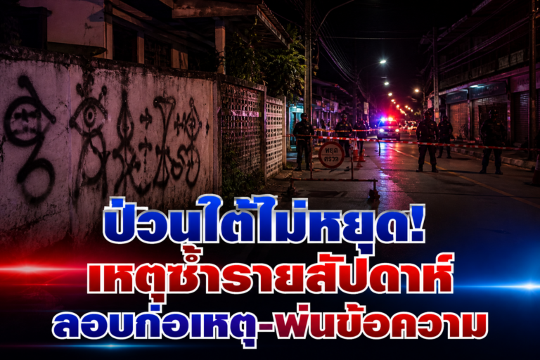 ป่วนรายวัน! ลอบวางระเบิด-พ่นสี “เอกราชปาตานี” ใต้ด้าม เหตุการณ์ซ้ำทุกสัปดาห์