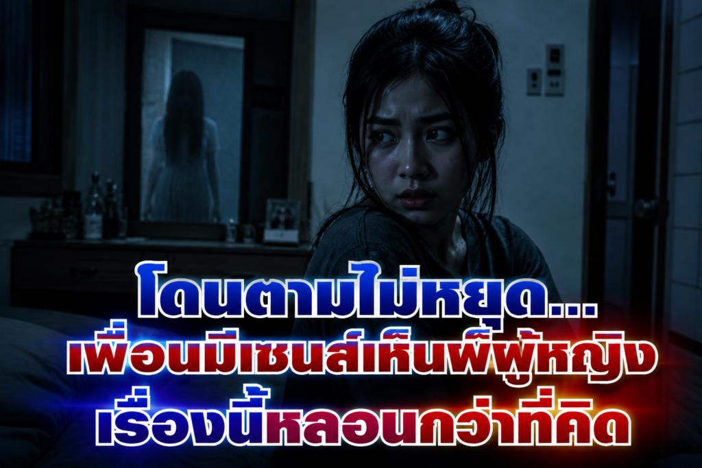เพื่อนที่มีเซนส์เห็นผีผู้หญิงตามหลอกไม่หยุด